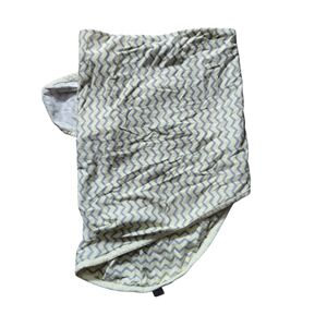 Miracle Blanket Cotton Baby Swaddle Chevrons with Yellow Trim 0-14 Weeks